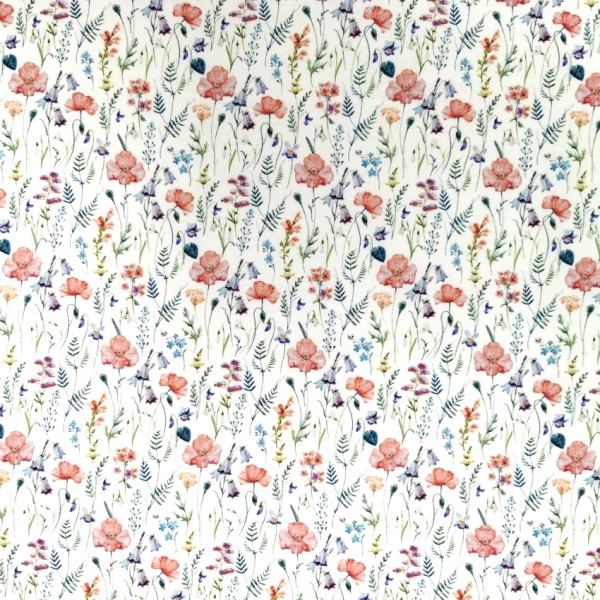 100% Floral Cotton - PETITE DULCE AMAPOLA